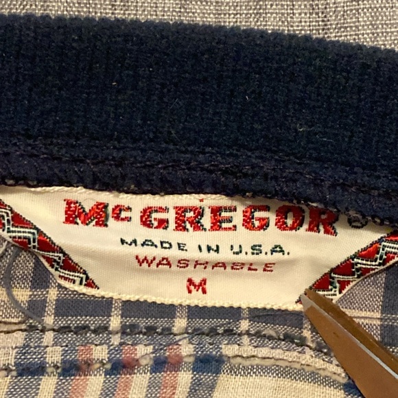 Vintage McGregor Madras Plaid Patchwork Full Zip Lightweight Jacket - Picture 7 of 12